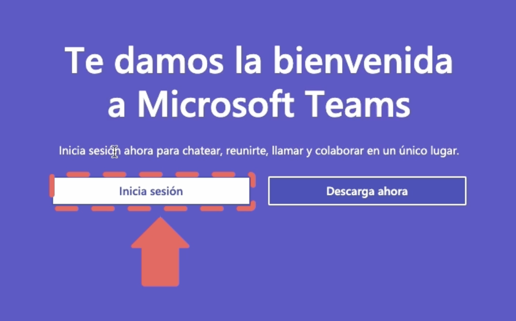 Crear cuenta en Microsoft Teams